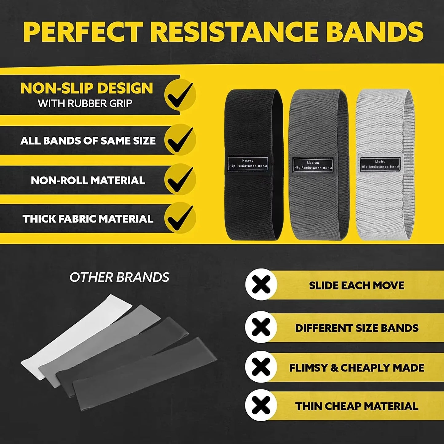 APEXGYM CO. | PowerBand Fabric Resistance Set