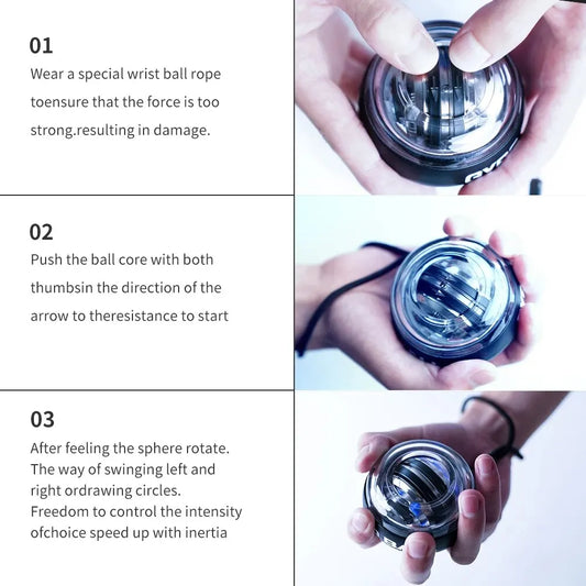 APEXGYM CO. | SpinForce LED Gyroscopic Powerball